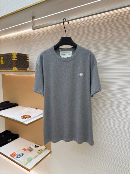 VALENTINO Logo-Embroidered Short-Sleeve Top