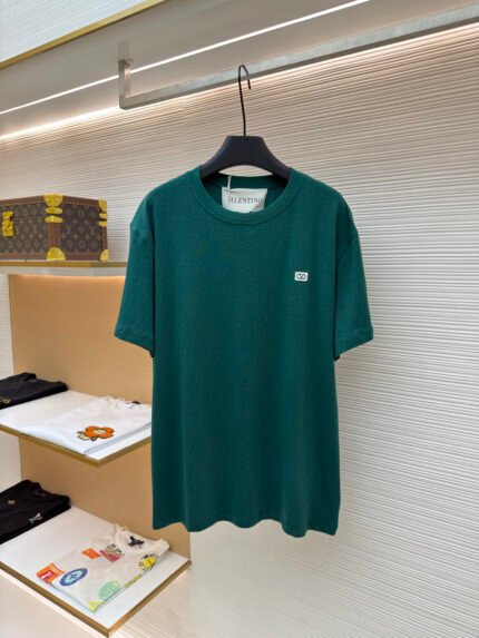 VALENTINO Logo-Embroidered Short-Sleeve Top