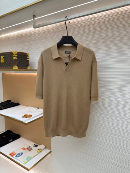 ZEGNA Open-knit polo shirt