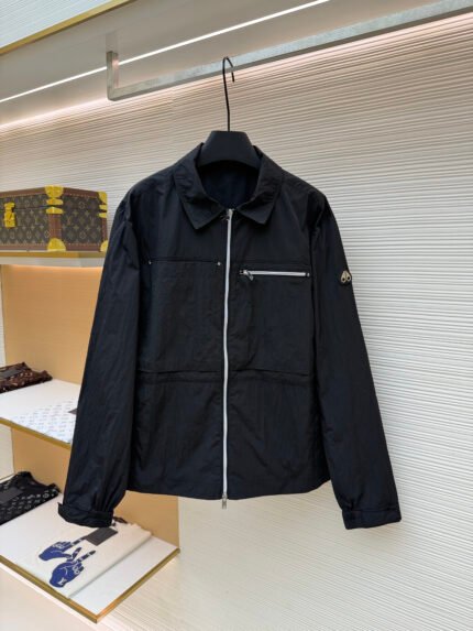 Moose Knuckles Logo-Embellished Collar Jacket