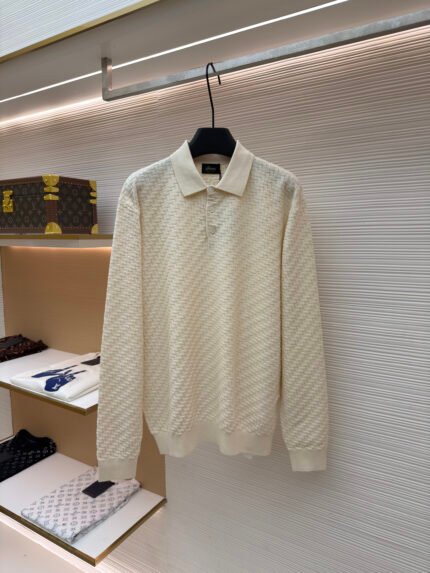 Brioni Long-Sleeve Herringbone Silk Shirt