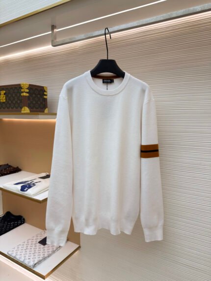 ZEGNA Logo-Stripe Sweater