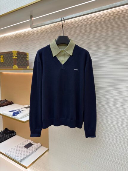 Miu Miu sweater with layered logo embellishment