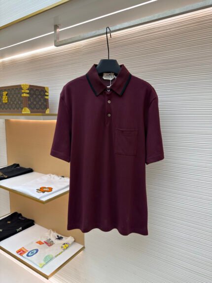 Hermès Paris Logo-Embroidered Polo Shirt