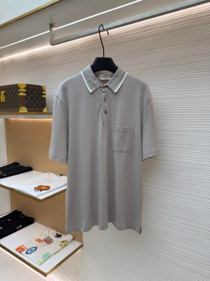 Hermès Paris Logo-Embroidered Polo Shirt