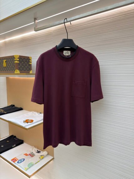 Hermès Paris Logo-Embroidered Short-Sleeve Top