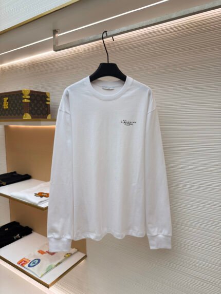 Givenchy Stamp Long-Sleeve T-Shirt with Front and Back Prints