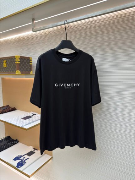 Givenchy Double-Layer Letter Logo Print Short-Sleeve T-Shirt