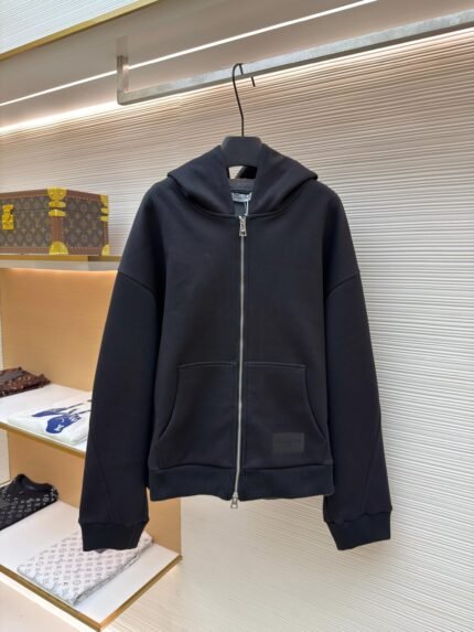 Givenchy Embroidered Logo Hoodie with Couture-Style Stitching