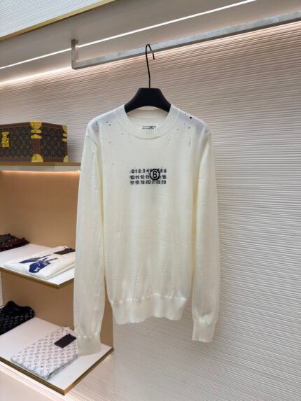Maison Margiela Cut-out Number Sweater