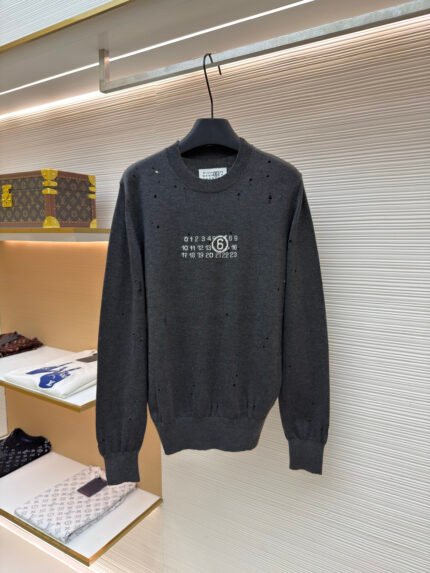 Maison Margiela Cut-out Number Sweater