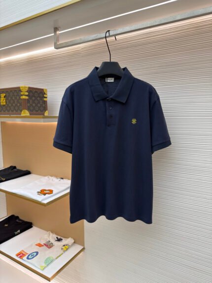 Celine Logo-Embroidered Polo Shirt