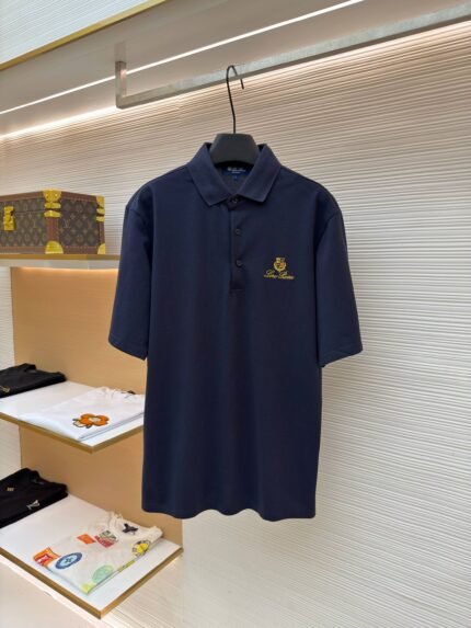 Loro Piana Embroidered Logo Polo Shirt