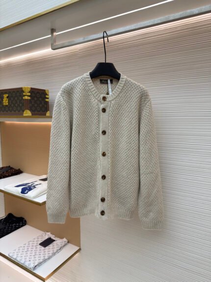 Loro Piana Crew-Neck Wool Cardigan