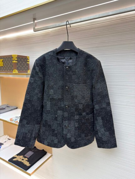 LOUIS VUITTON Bouclé Check Jacket