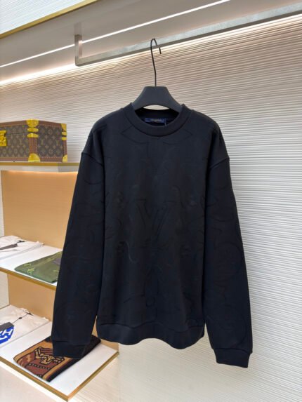 LOUIS VUITTON Sweatshirt with Allover Floral Embroidery