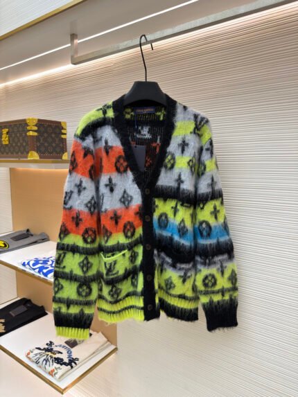 LOUIS VUITTON Multicolored Mohair Cardigan