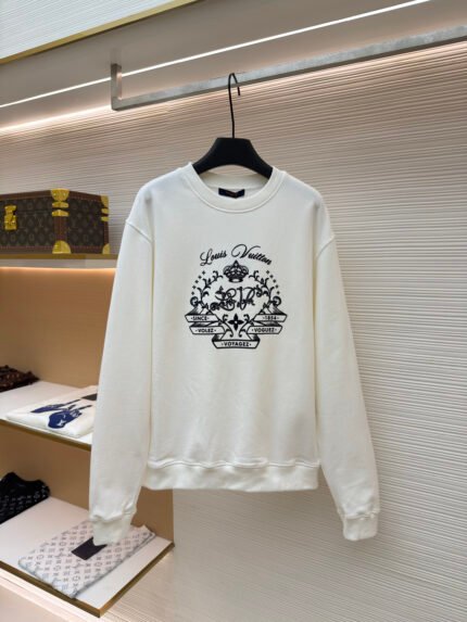 LOUIS VUITTON Crown-Motif Crewneck Sweatshirt