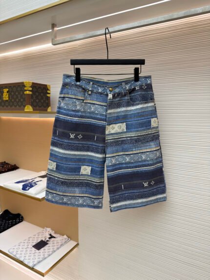 LOUIS VUITTON Washed Denim Shorts