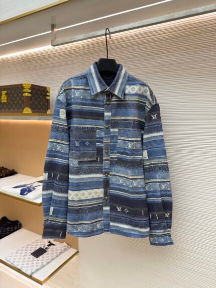 LOUIS VUITTON Washed Denim Shirt-Jacket