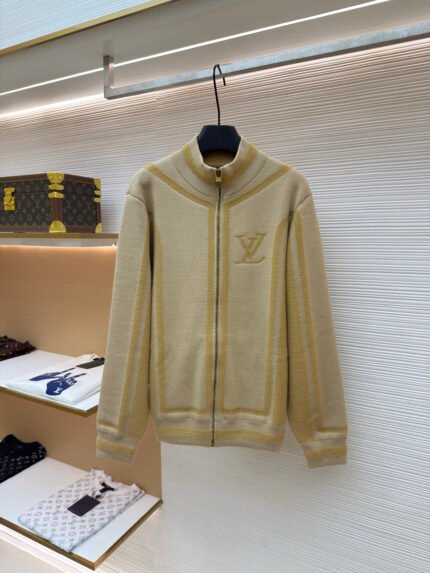 LOUIS VUITTON cashmere jacquard logo sweater
