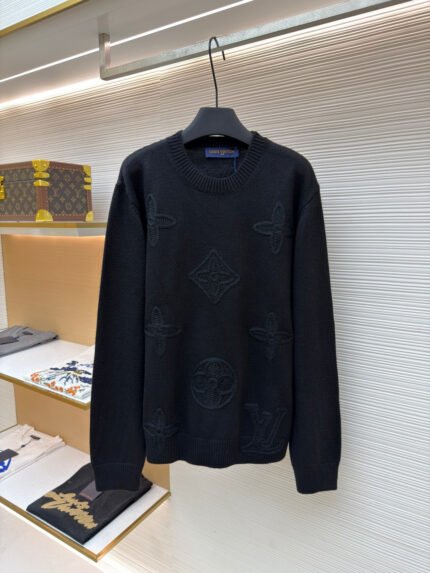 LOUIS VUITTON SKI ski series knitted hollow jacquard sweater